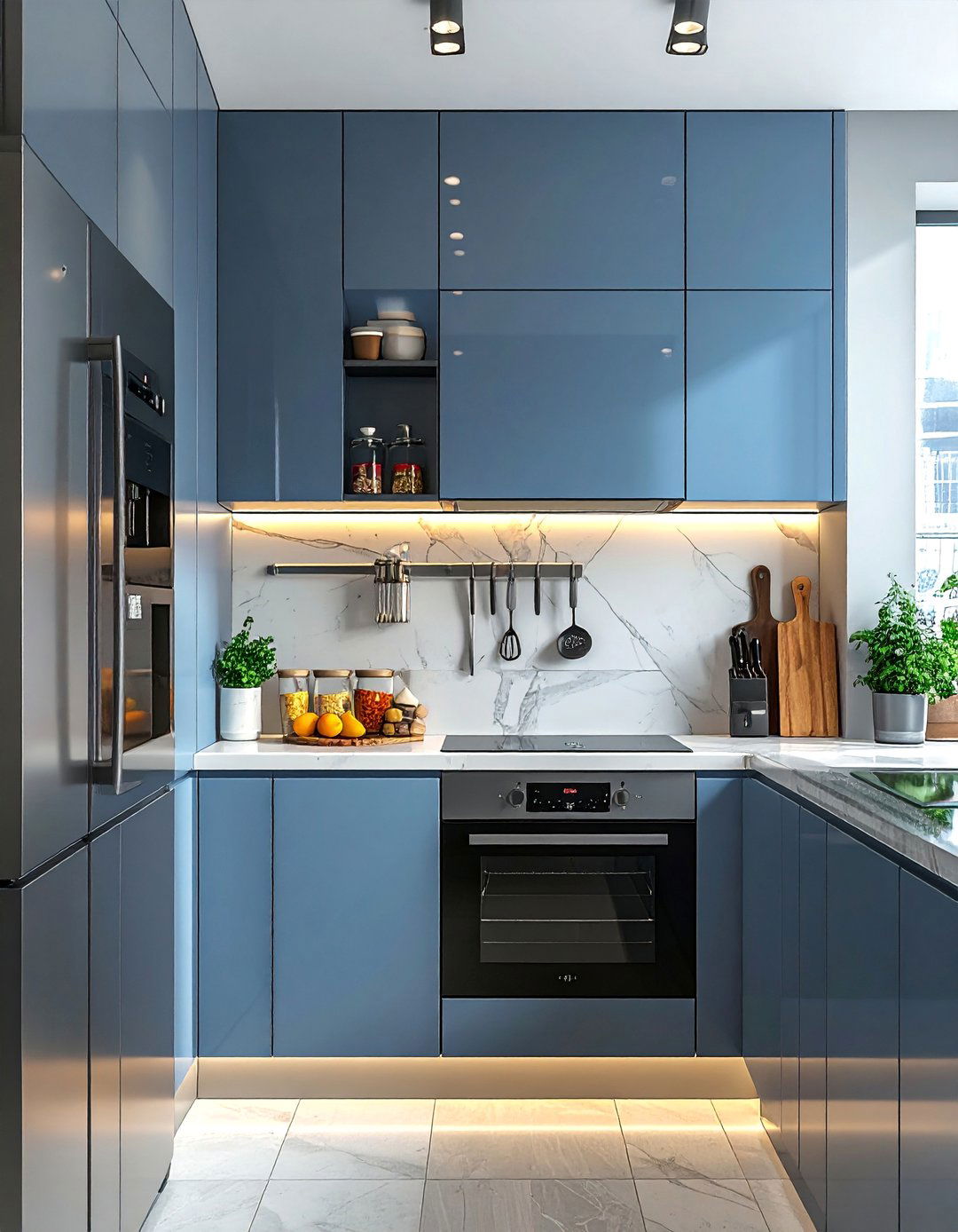 Magnetic Storage Solutions - 30 Budget-Friendly Small Galley Kitchen Ideas