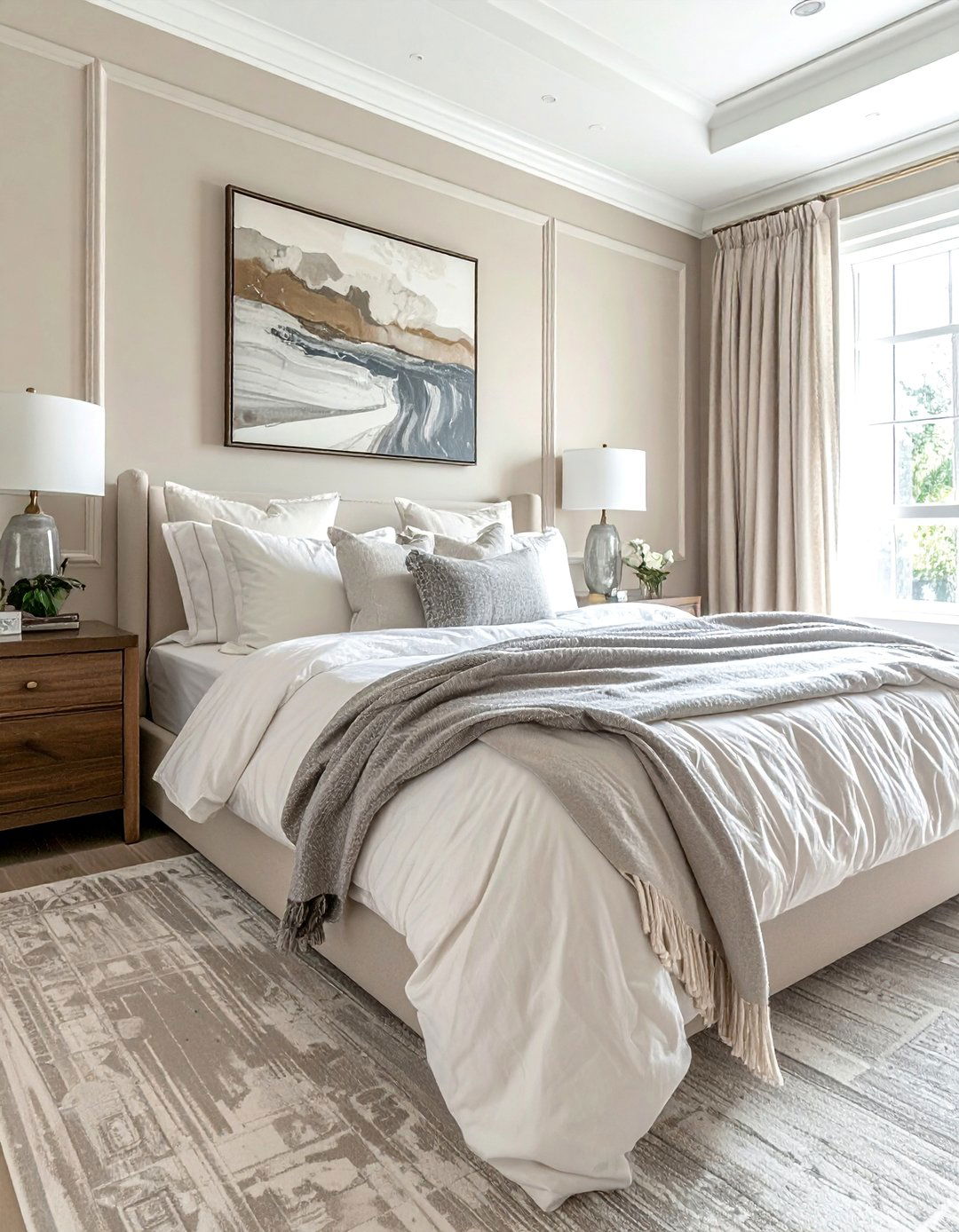 Magnolia Bedroom Utilizing a Neutral Color Palette - 20 Magnolia Bedroom Ideas for a Serene Retreat