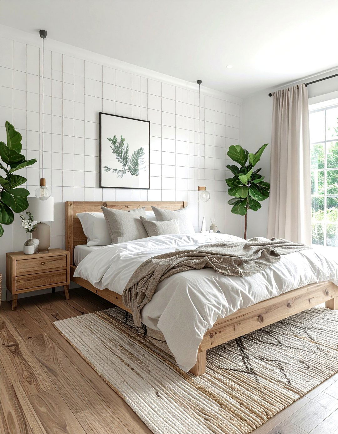 Magnolia Bedroom with a Shiplap Accent Wall - 20 Magnolia Bedroom Ideas for a Serene Retreat