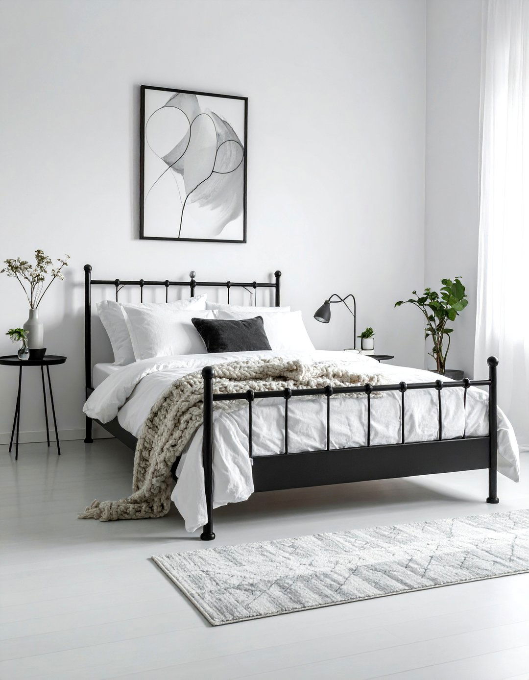 Magnolia Bedroom with a Wrought Iron Bed Frame - 20 Magnolia Bedroom Ideas for a Serene Retreat