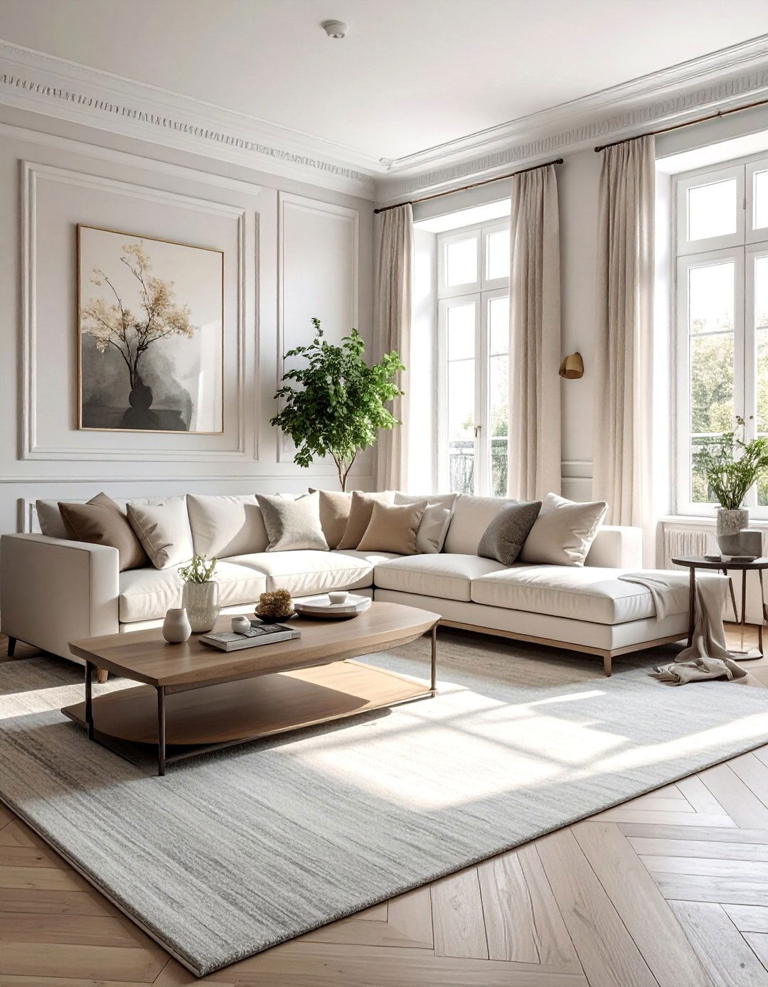 Magnolia Living Room with a Neutral Color Palette - 20 Magnolia Living Room Ideas for a Cozy Feel