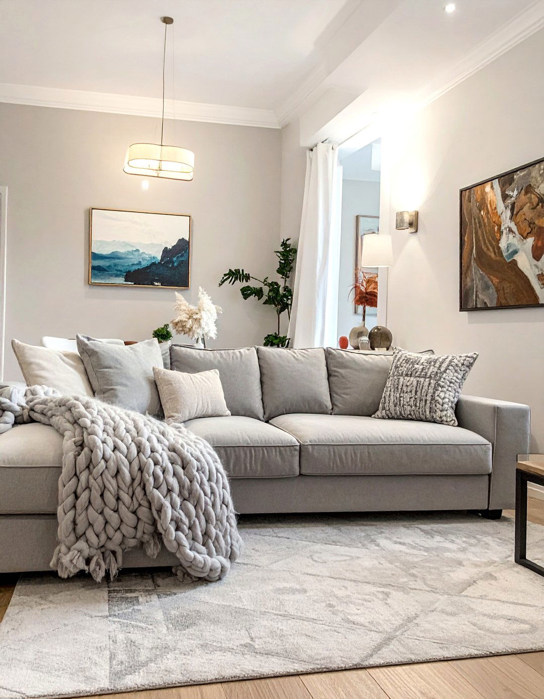 Magnolia Living Room with an Oversized Sectional Sofa - 20 Magnolia Living Room Ideas for a Cozy Feel