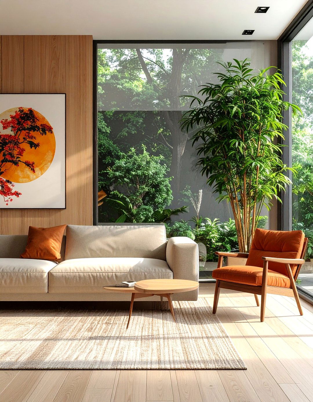 Maintain Asymmetrical Balance - 30 Zen Living Room Ideas for a Peaceful Ambiance