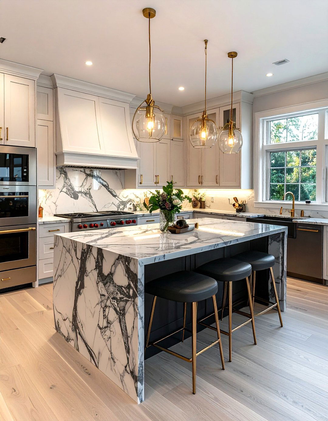 20 Kitchen With Dark Countertops and Light Cabinets