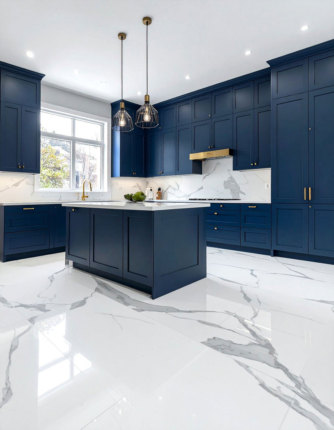 Marbled Effect Linoleum Kitchen Flooring - 20 Linoleum Kitchen Flooring Ideas for a Chic Look