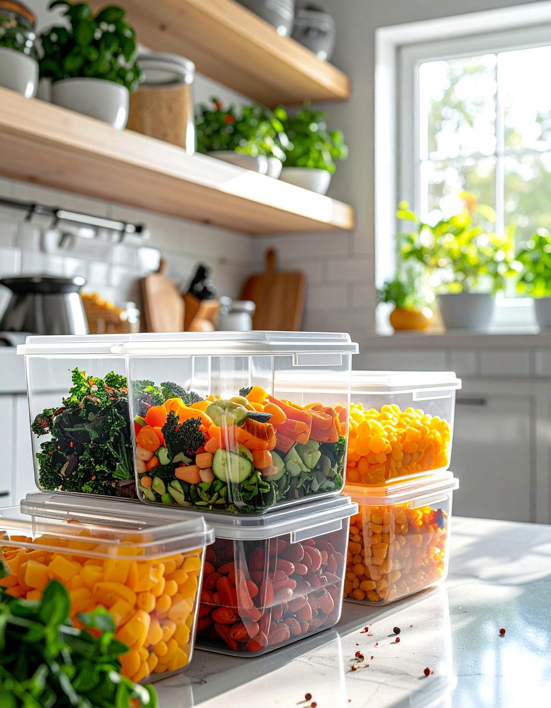 Meal Prep Container Storage - 40 Kitchen Organization Ideas to Maximize Your Space