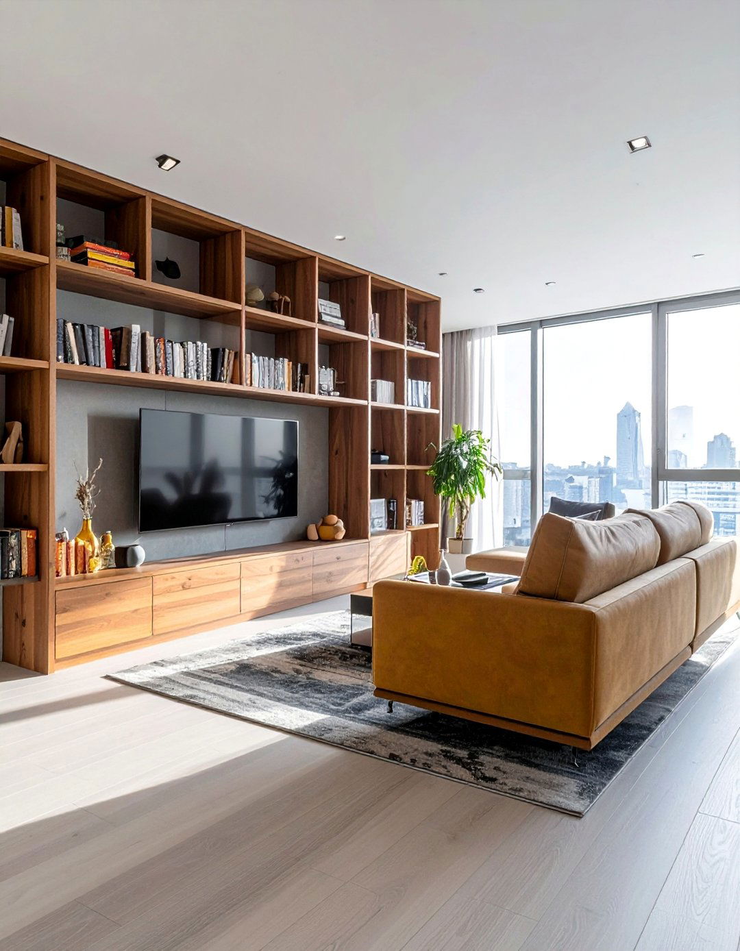 Media Wall for an Open Plan Living Space - 35 Stunning Media Wall Ideas to Transform Your Living Space