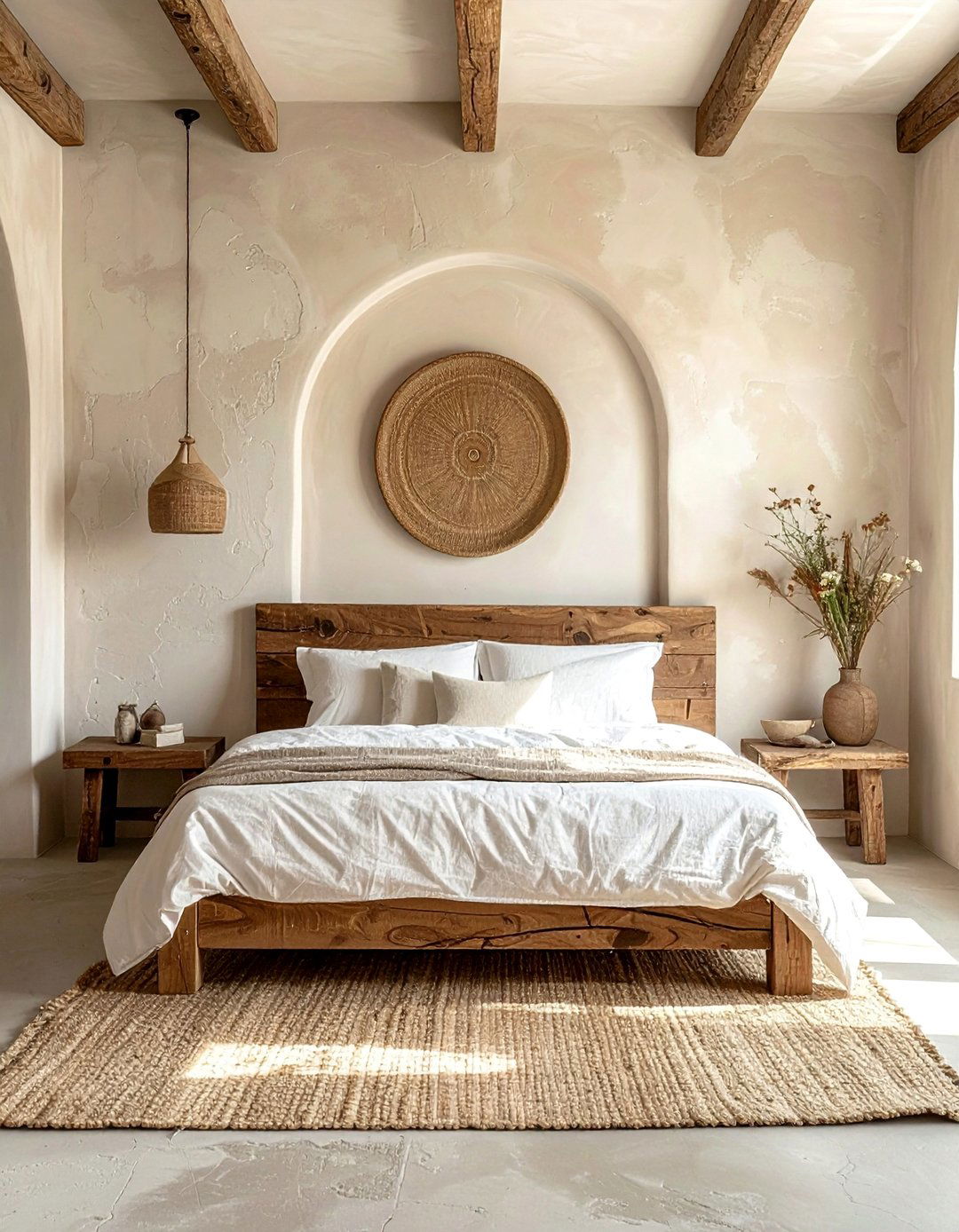 Mediterranean Bedroom with Textured Plaster Walls - 20 Mediterranean Bedroom Ideas for a Relaxing Retreat