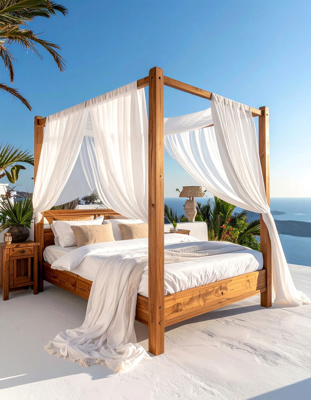 Mediterranean Bedroom with a Four Poster Canopy Bed - 20 Mediterranean Bedroom Ideas for a Relaxing Retreat