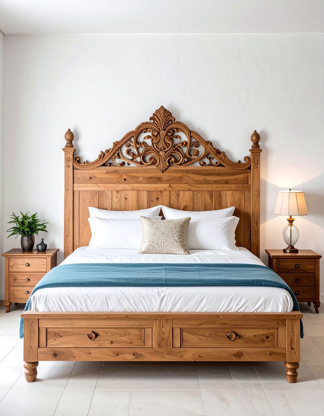 Mediterranean Bedroom with a Statement Headboard - 20 Mediterranean Bedroom Ideas for a Relaxing Retreat