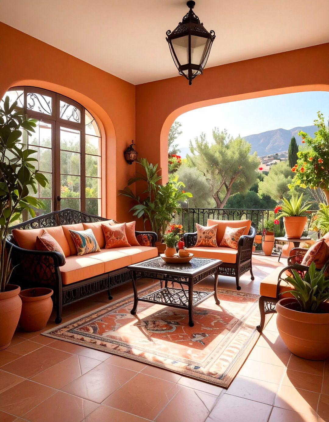 Mediterranean Sunroom Oasis - 30 Sunroom Ideas to Brighten Your Home