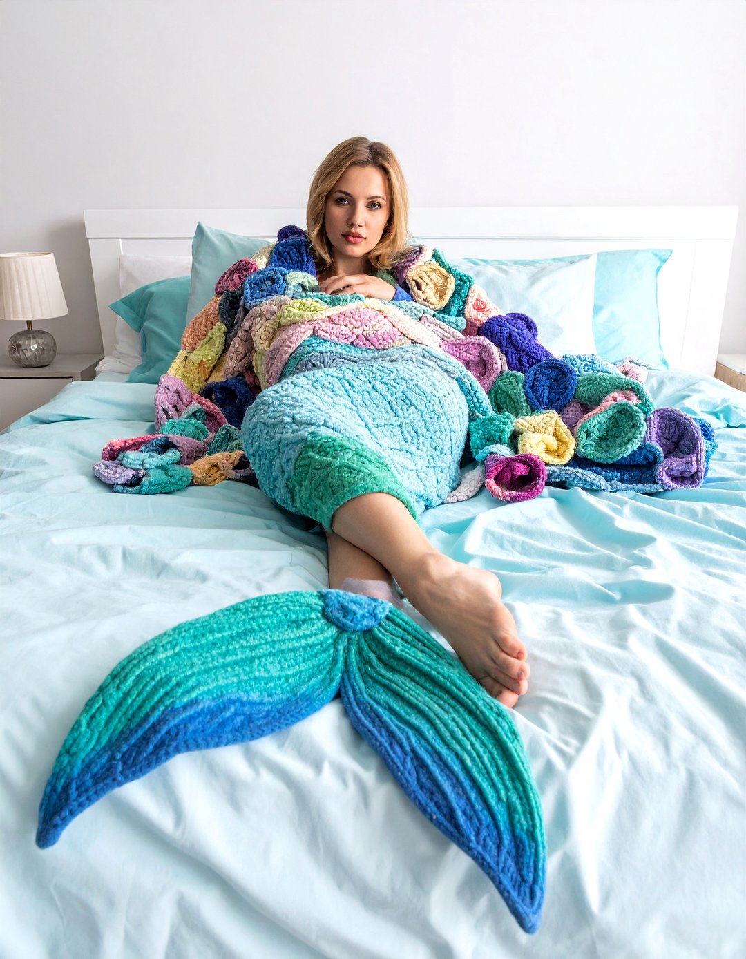 Mermaid Tail Blanket - 20 Mermaid Room Ideas for a Magical Space