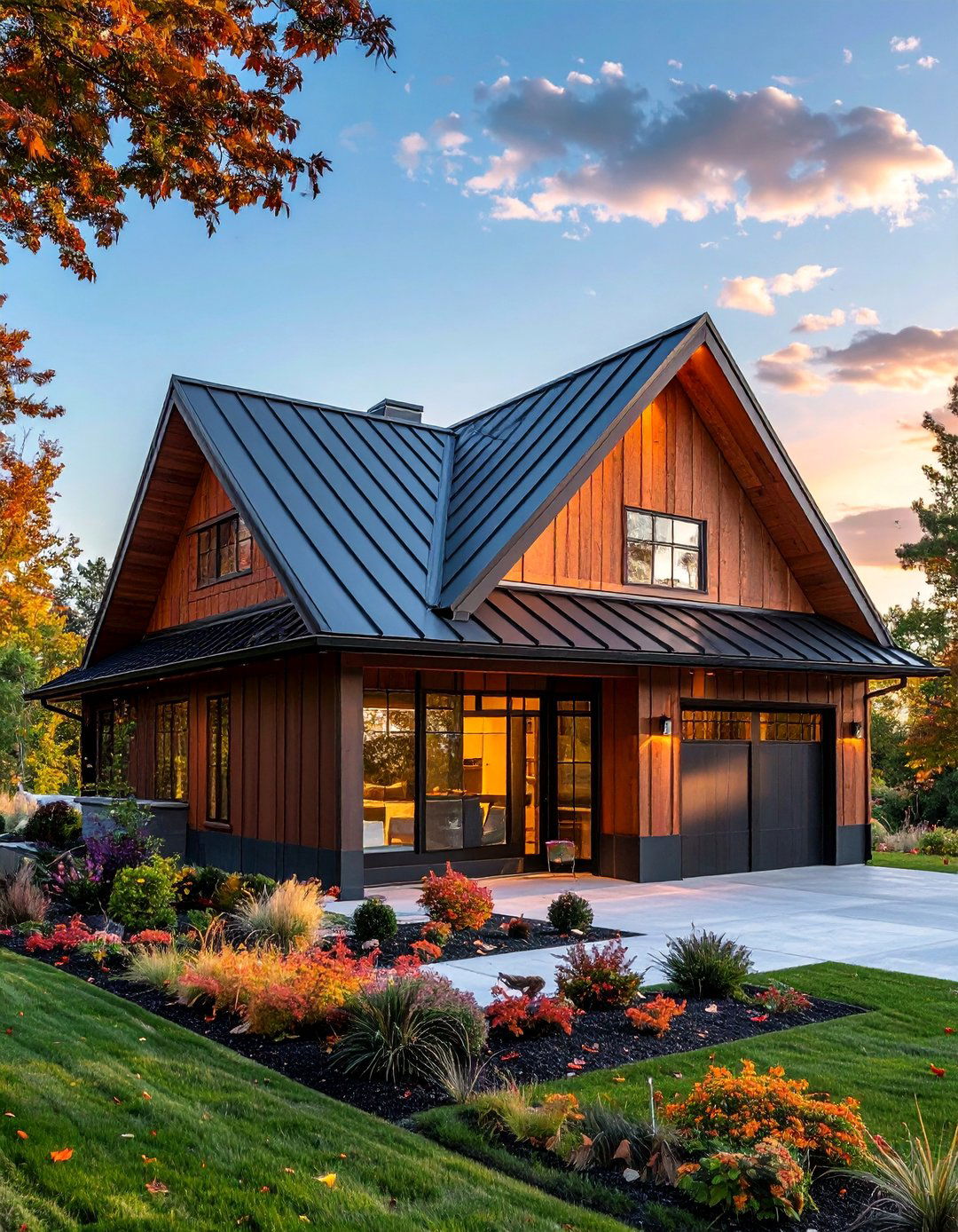 Metal Standing Seam Gable - 20 Gable Roof Design Ideas for Modern and Classic Homes