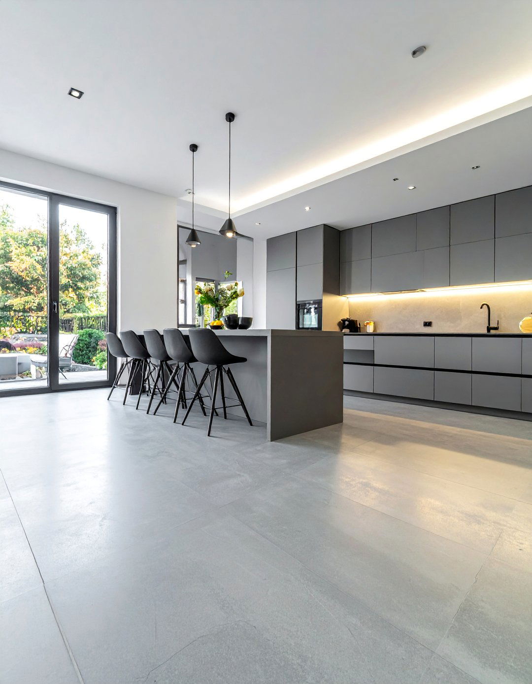 Microcement Kitchen Floor with Underfloor Heating - 20 Microcement Kitchen Ideas for a Sleek Look