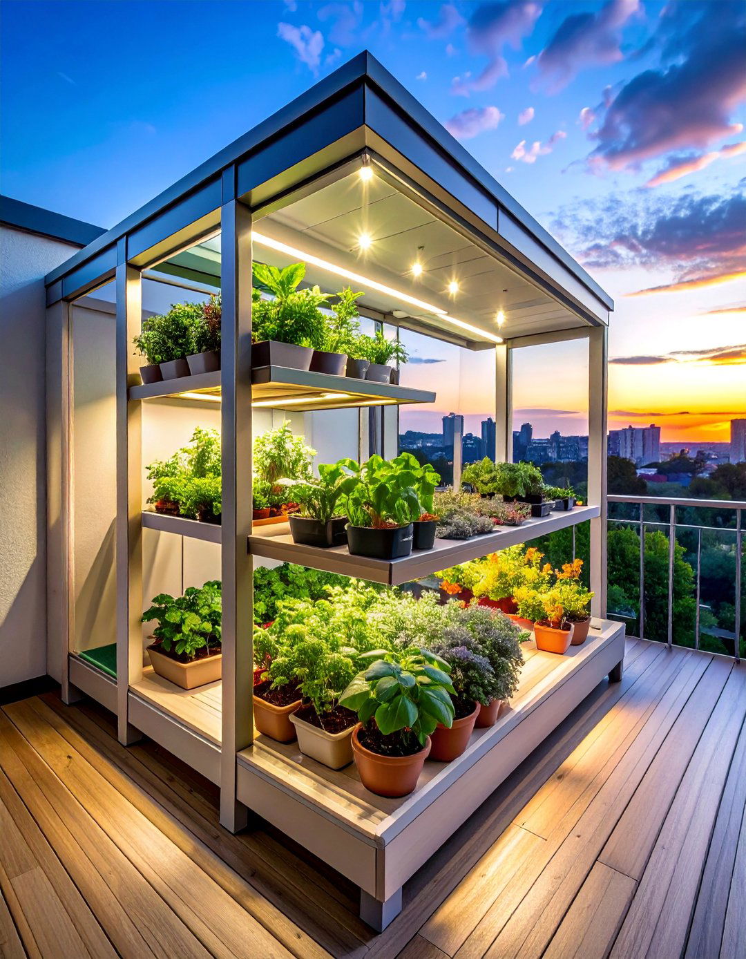 Mini Greenhouse Garden - 30 Small Balcony Ideas to Maximize Your Space