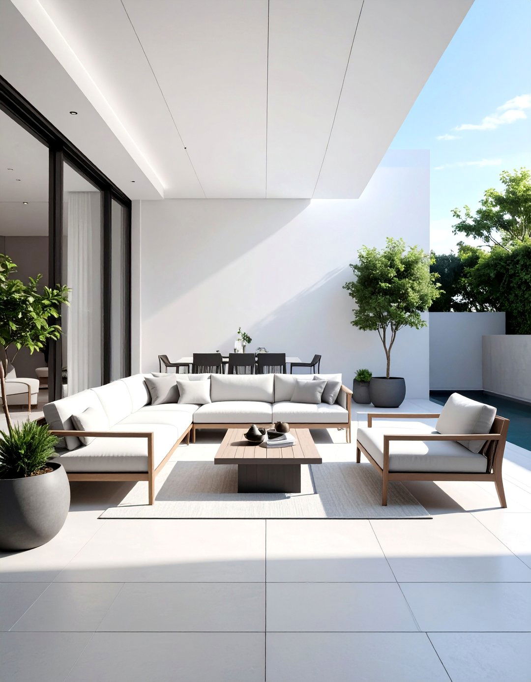Minimalist Clean Lines - 25 Patio Furniture Ideas for Stylish Outdoor Living