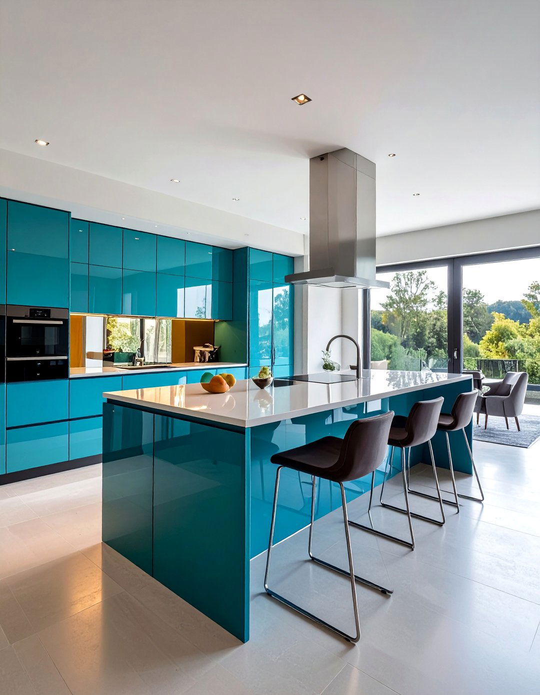 Mirrored Kitchen Peninsula Panels - 20 Mirror in Kitchen Ideas for a Brighter Space