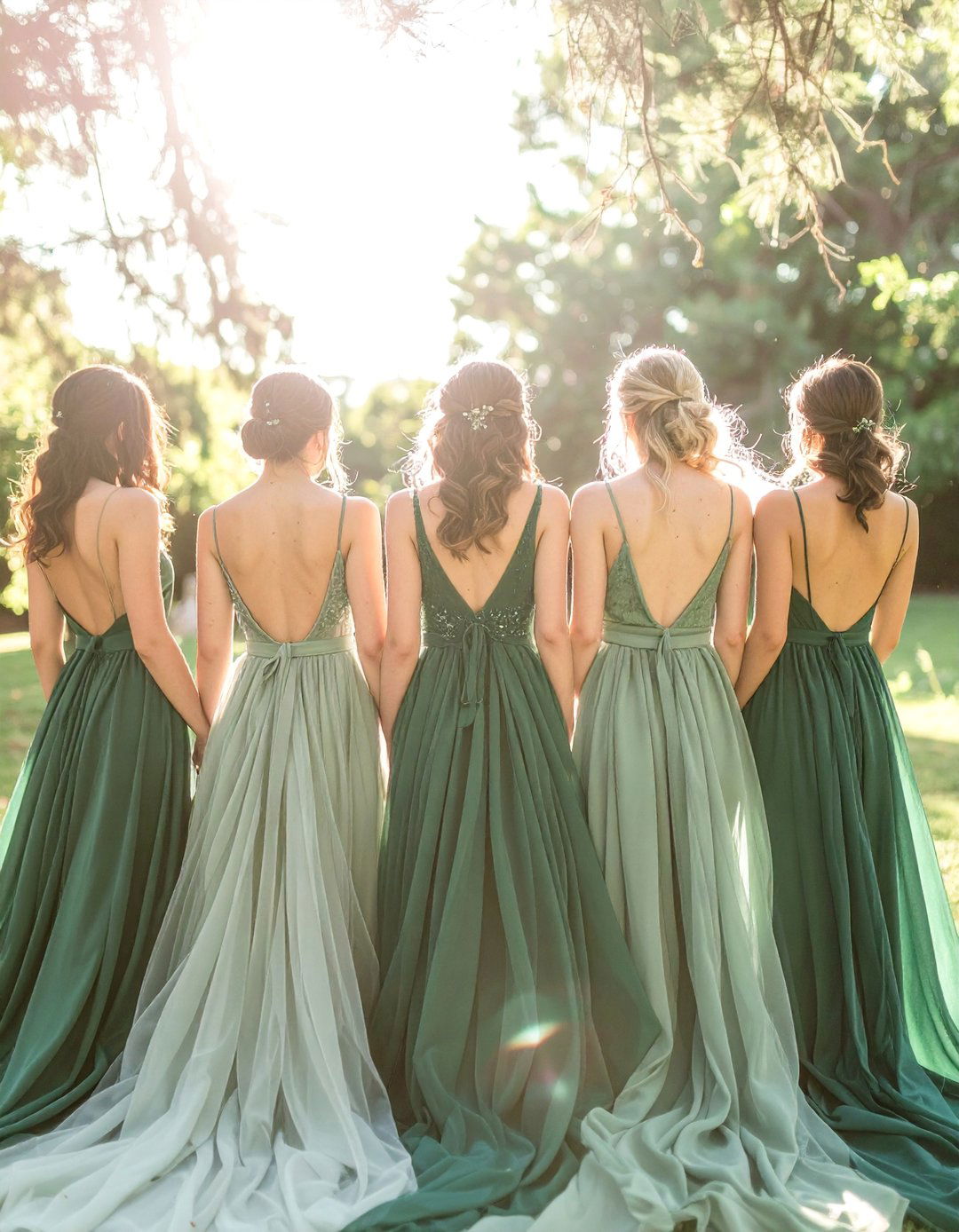 Mismatched Sage Green Bridesmaid Dresses - 30 Stunning Sage Green Wedding Ideas for a Serene Day