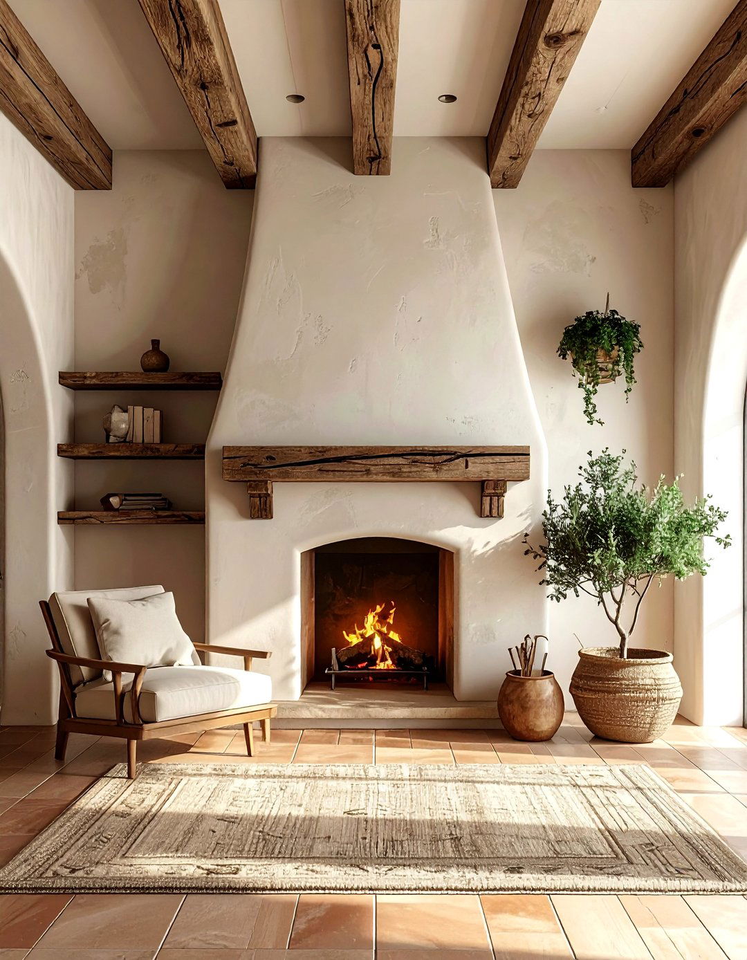 Mission Revival Style Fireplace - 25 Spanish Style Fireplace Ideas for a Warm Ambiance