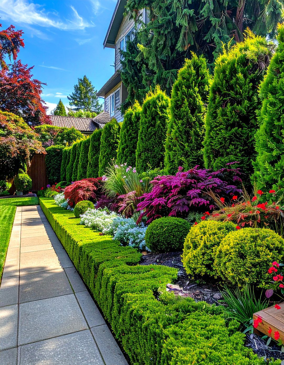 Mixed Hedge Borders - 30 Backyard Privacy Ideas to Create a Secluded Oasis