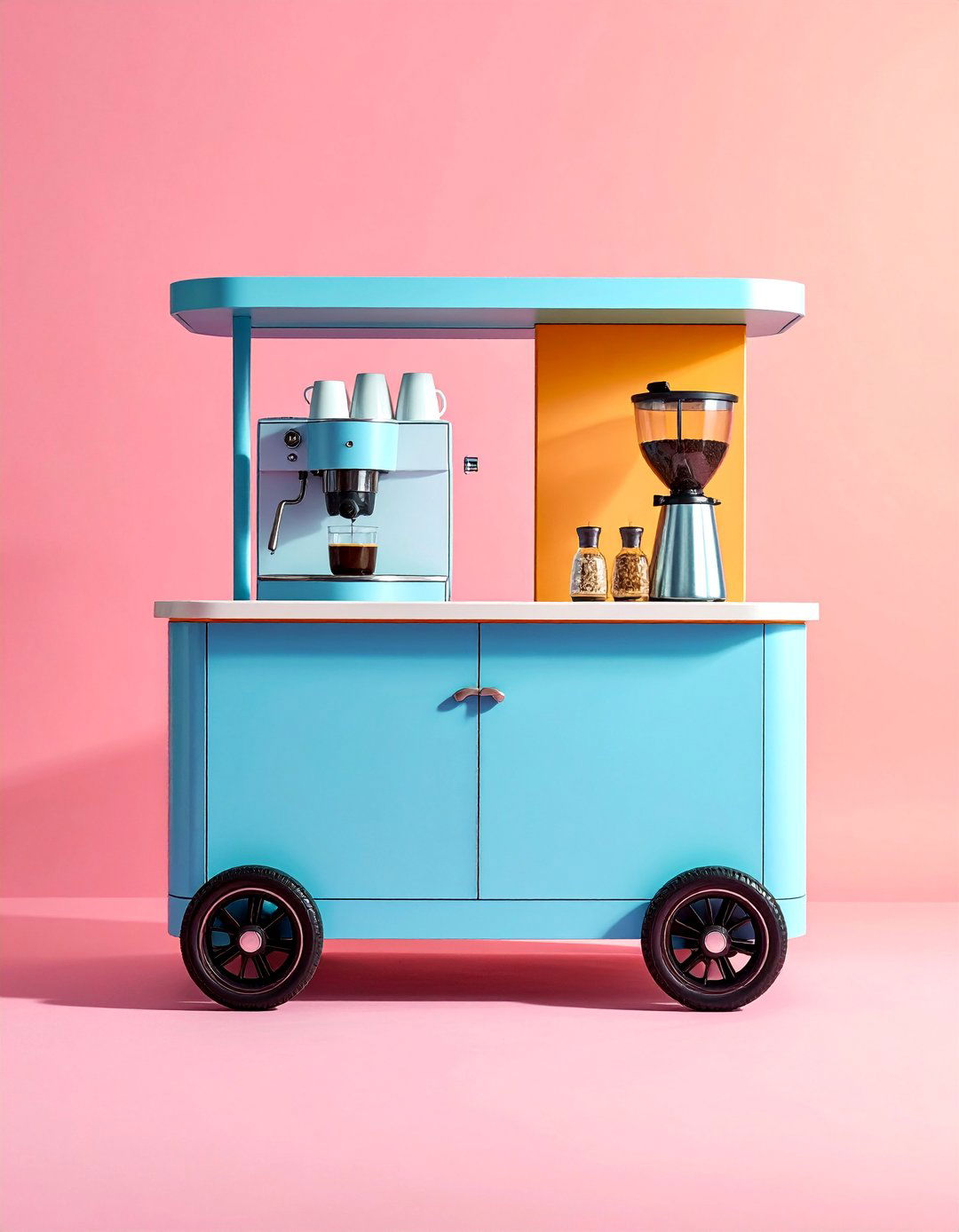 Mobile Coffee Cart Design - 40 Coffee Bar Ideas to Elevate Your Home Brewing Station