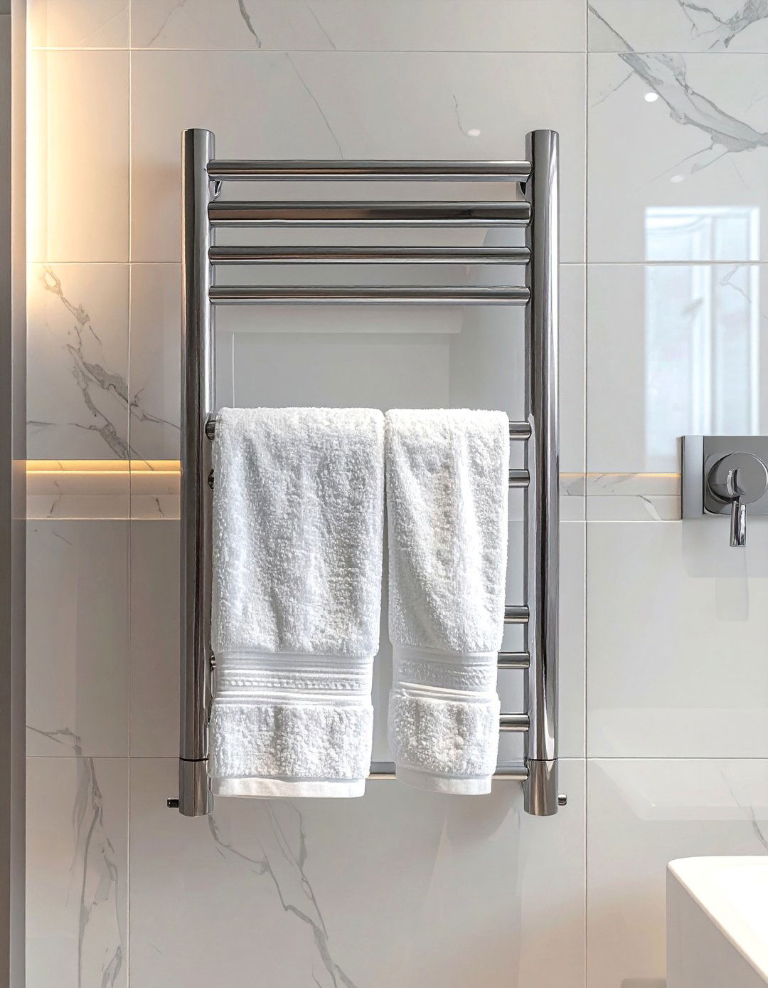Modern Bathroom Featuring a Towel Warmer - 40 Modern Bathroom Ideas for a Sleek and Stylish Look