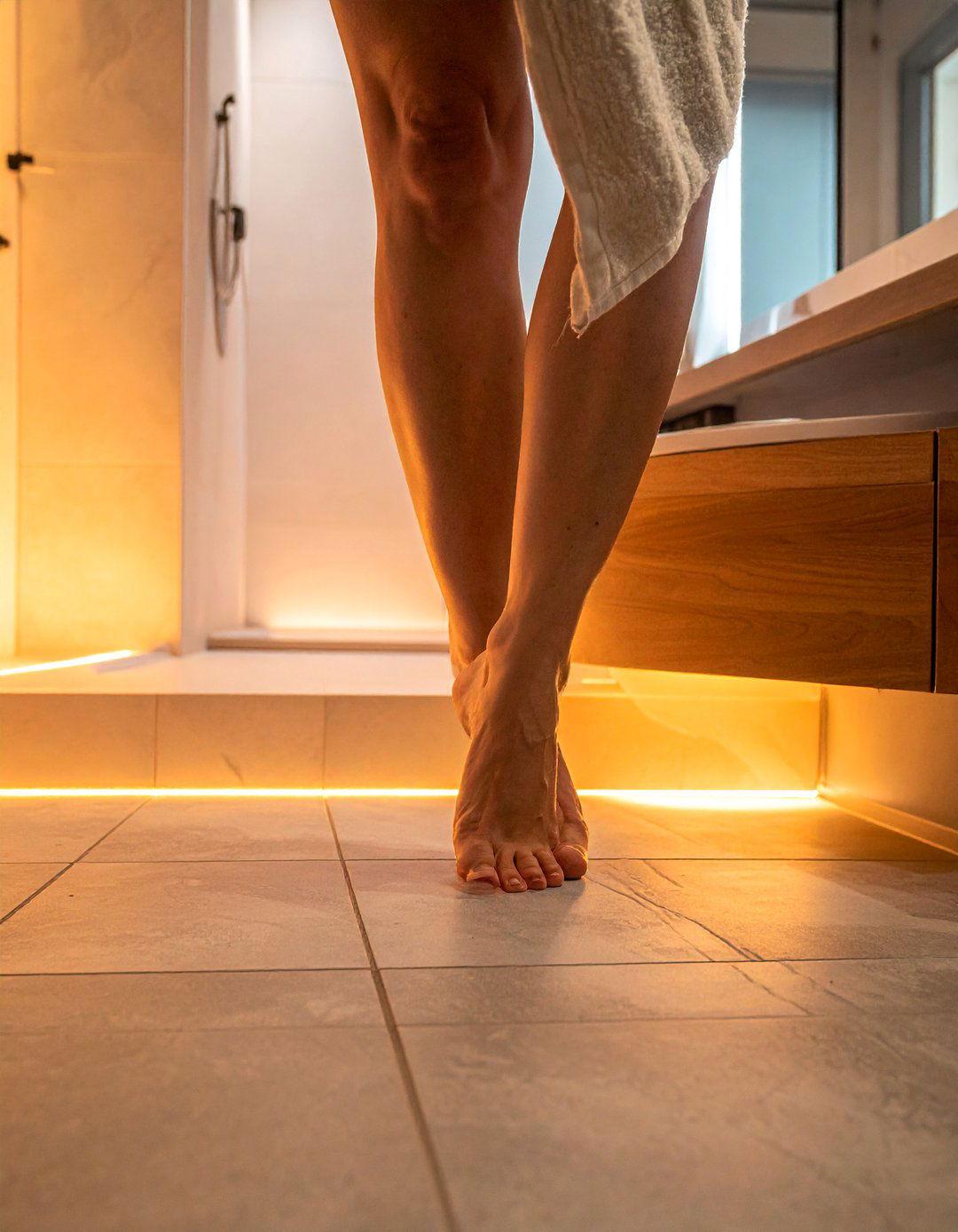 Modern Bathroom with Heated Flooring - 40 Modern Bathroom Ideas for a Sleek and Stylish Look