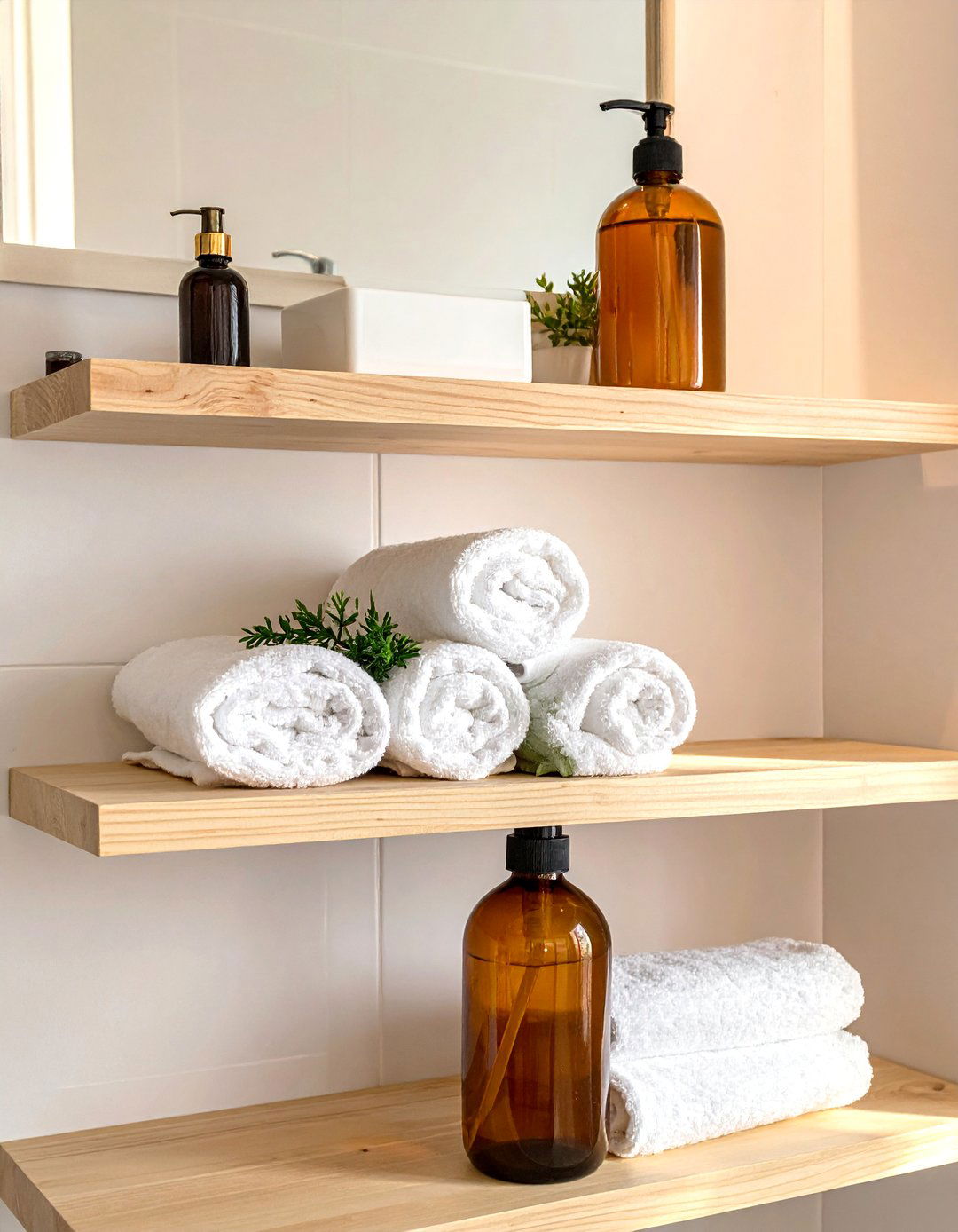 Modern Bathroom with Open Shelving - 40 Modern Bathroom Ideas for a Sleek and Stylish Look