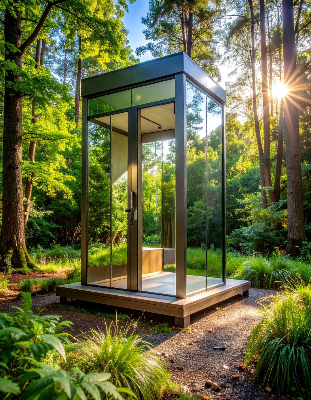 Modern Glass Wall Outhouse - 20 Luxury Outhouse Ideas for a Unique Design