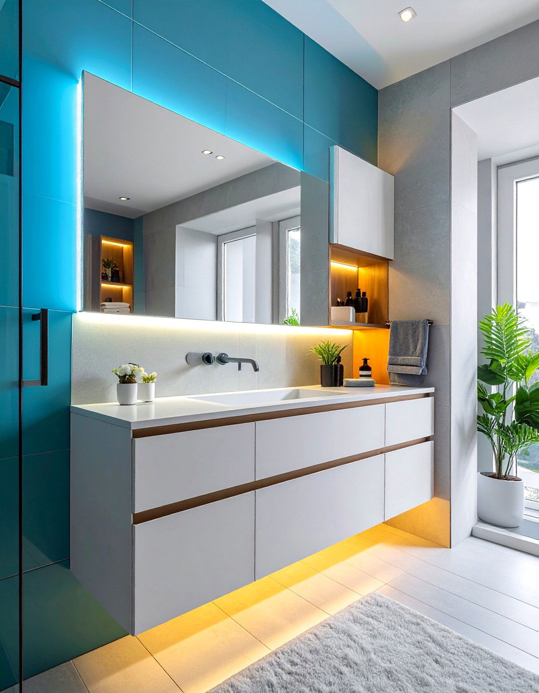 Modern Medicine Cabinet Storage - 40 Bathroom Decor Ideas to Refresh Your Space