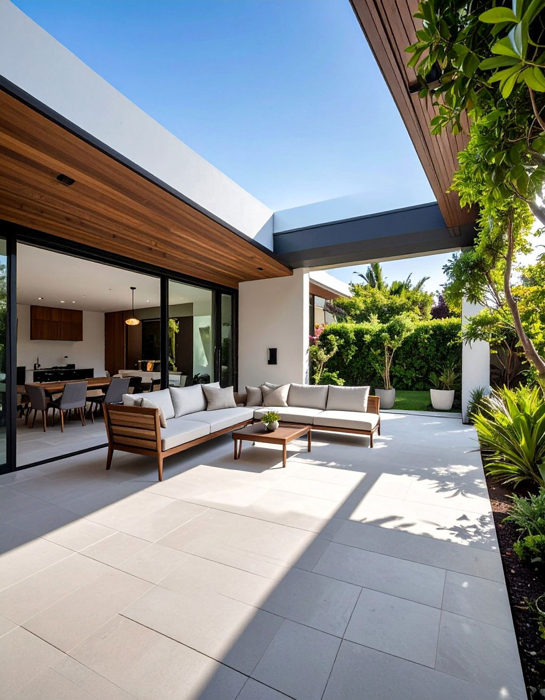 Modern Minimalist Enclosed Patio