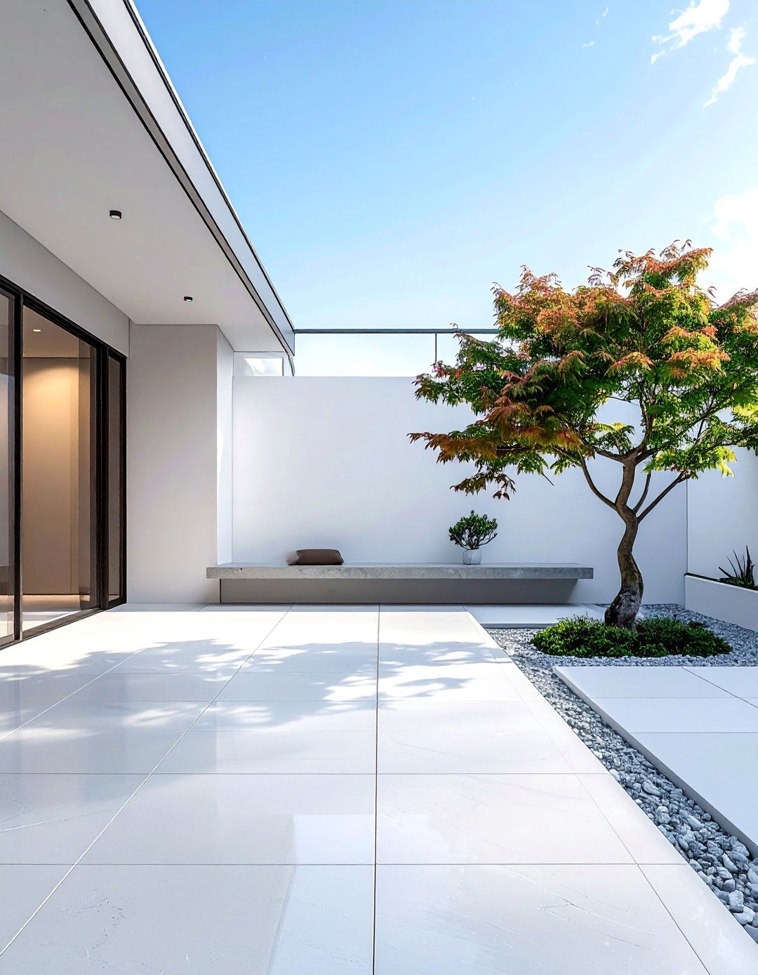 Modern Minimalist Sunken Patio - 20 Sunken Patio Ideas for a Unique and Cozy Outdoor Retreat