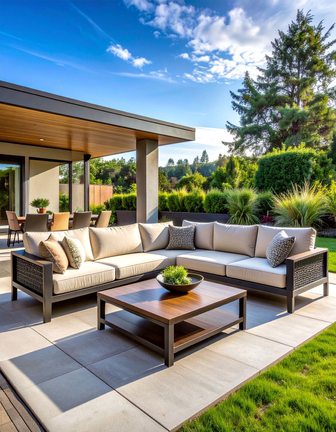 Modern Sectional Seating - 25 Patio Furniture Ideas for Stylish Outdoor Living