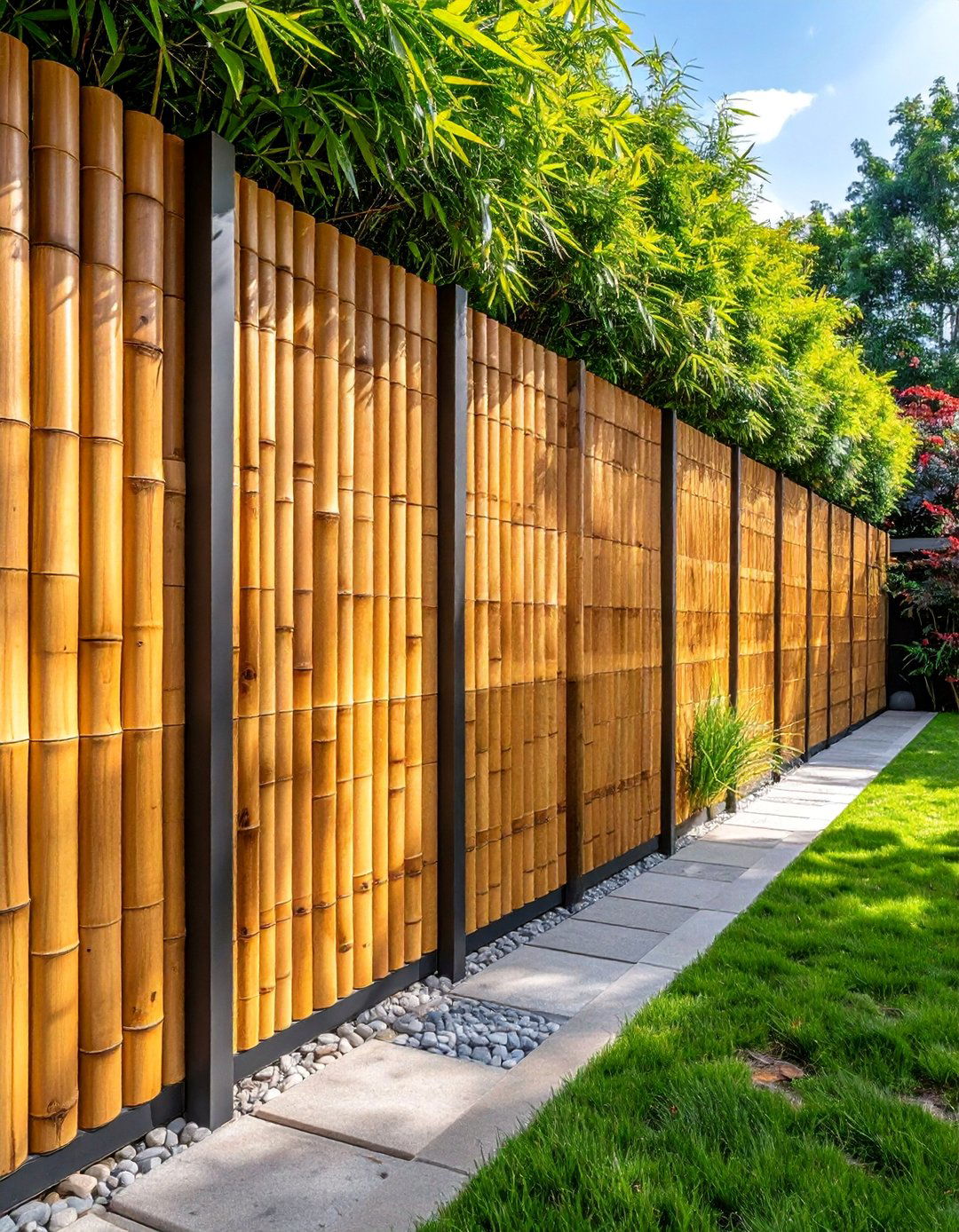 Modular Bamboo Panel System - 40 Japanese Fence Ideas for Serene Gardens