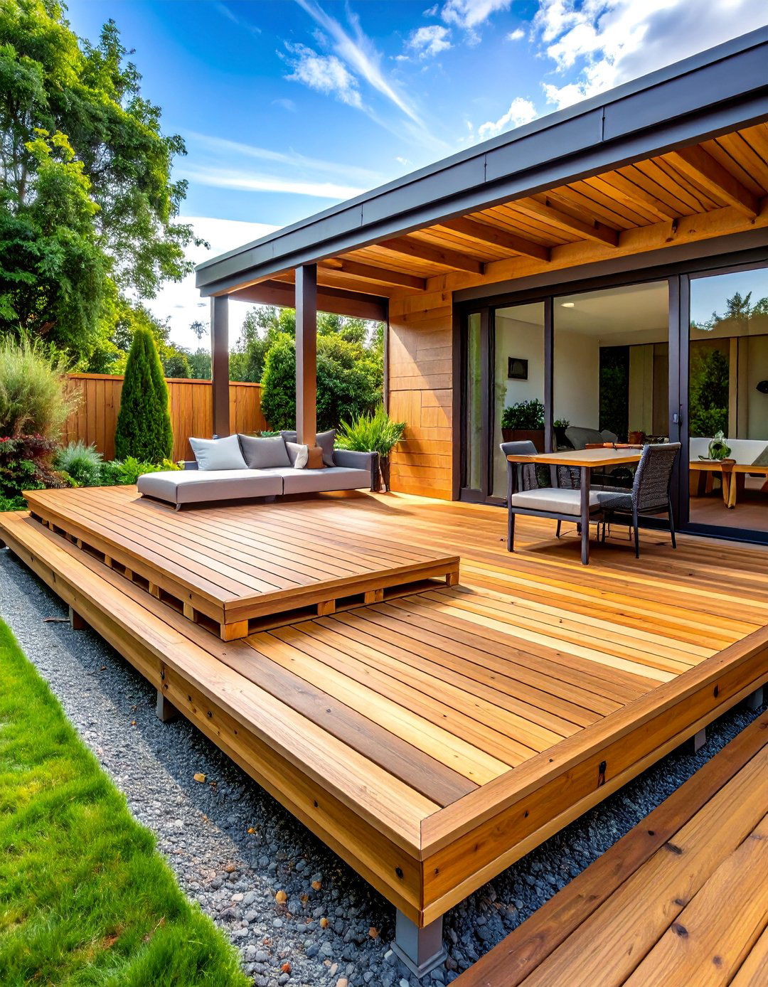 Modular Deck Sections - 30 Backyard Deck Ideas on a Budget for Outdoor Fun