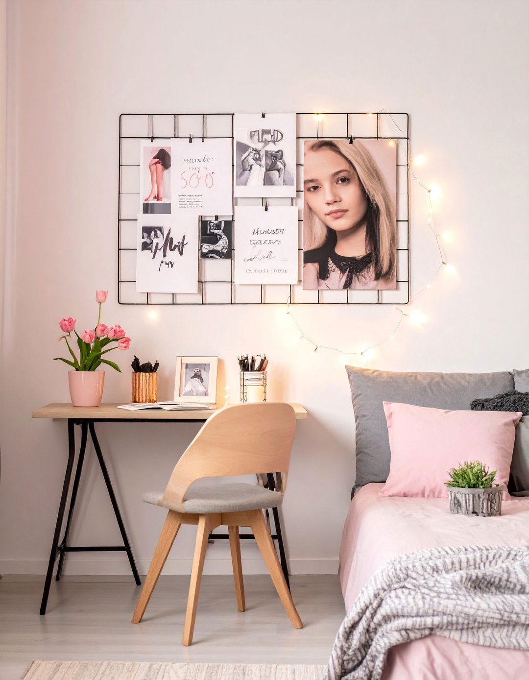 Mood Board or Inspiration Grid - 40 Teenage Girl Bedroom Ideas for a Stylish and Personal Space