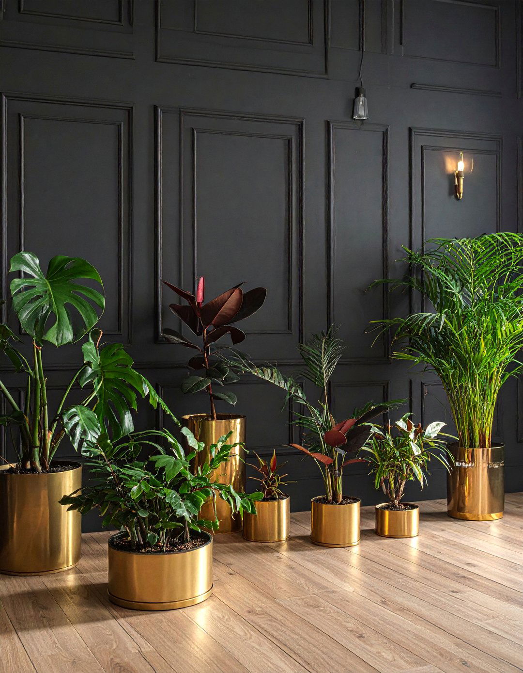 Moody and Dark Foliage Plant Room - 20 Plant Room Ideas to Bring Nature Indoors