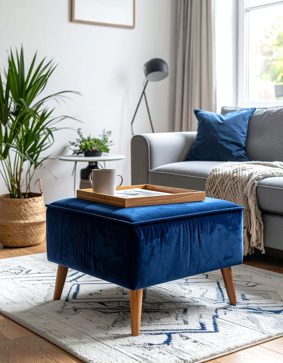 Multi Functional Ottoman for Small Terraced House Living Rooms - 30 Small Terraced House Living Room Ideas for Cozy Spaces