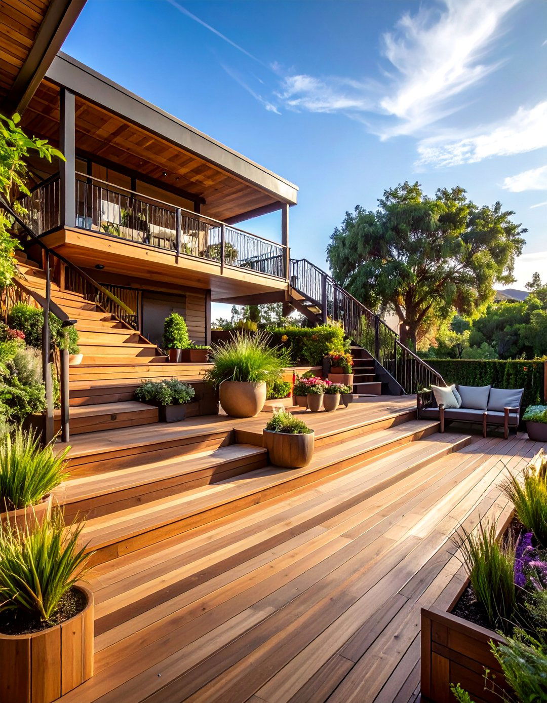 Multi Level Deck Entertainment Complex - 40 Backyard Ideas to Transform Your Outdoor Space