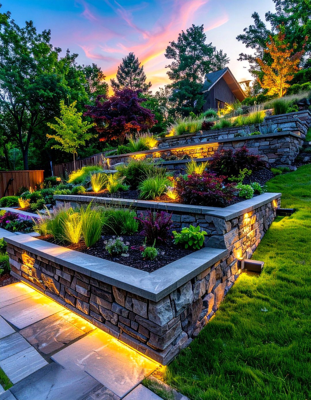 Multi Level Retaining Wall Systems - 40 Hardscaping Ideas to Transform Your Outdoor Space
