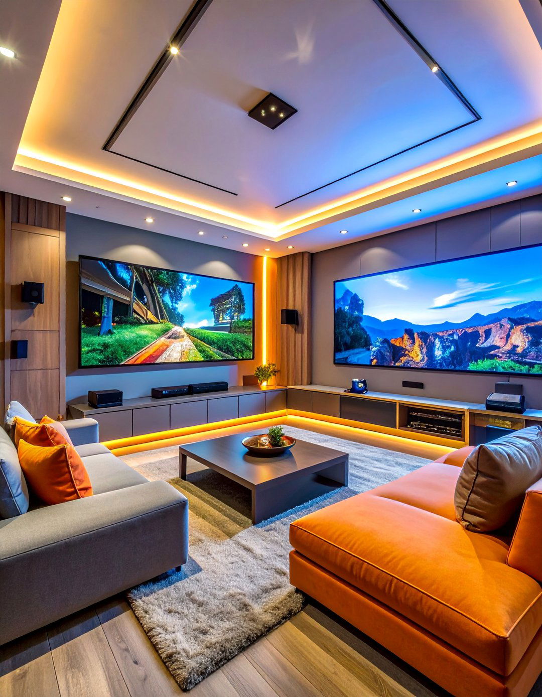Multi Purpose Entertainment Hub - 20 Modern Home Theater Ideas for an Immersive Experience