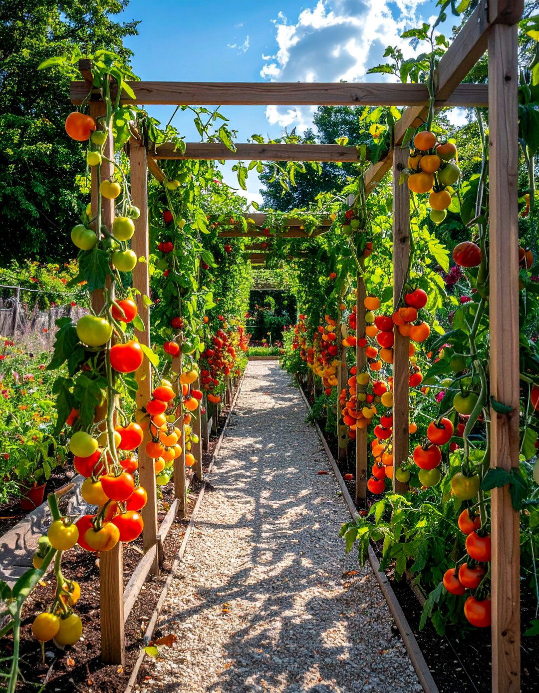 Multi Season Framework - 30 Tomato Trellis Ideas for Your Vegetable Garden