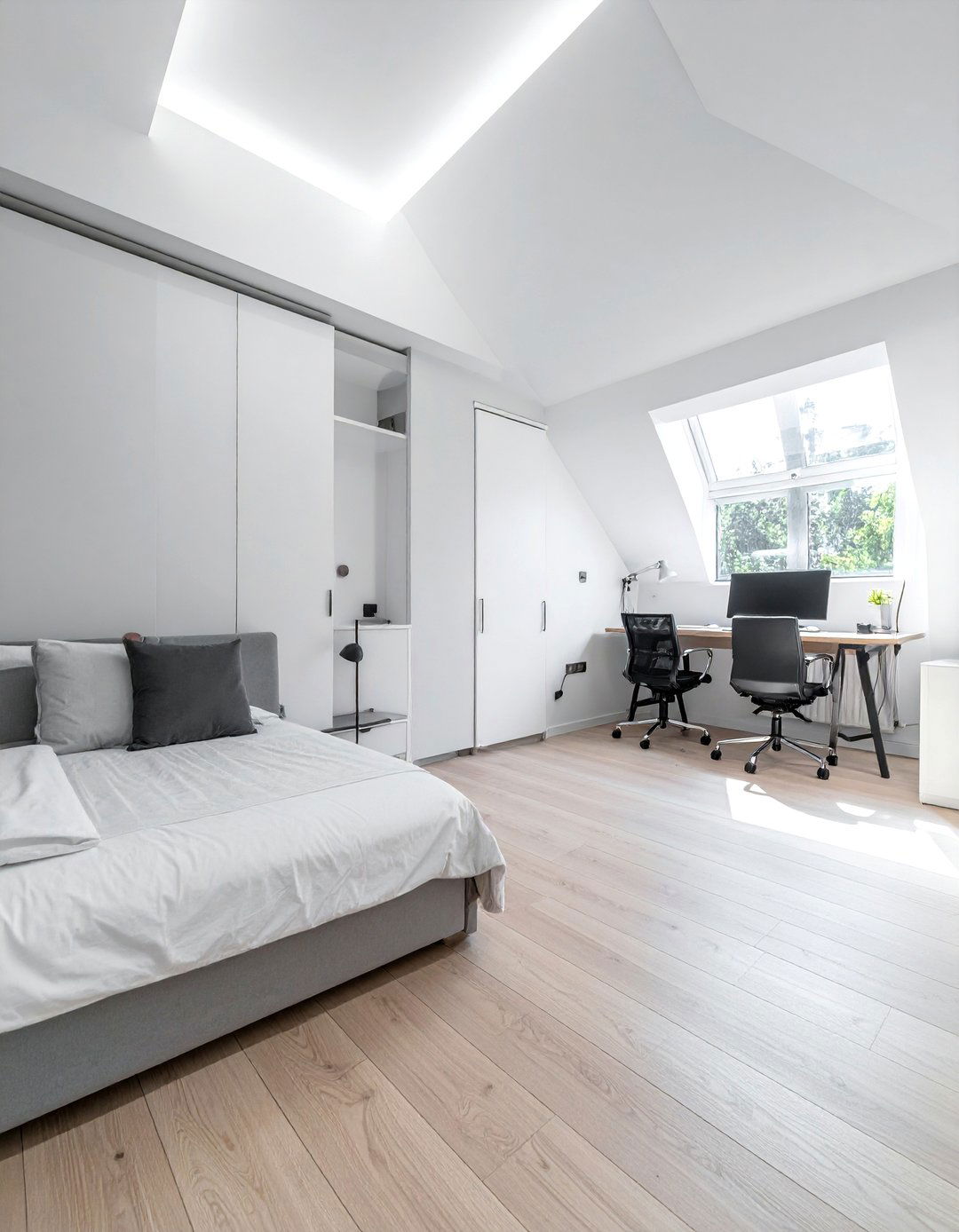 Murphy Bed for a Flexible Space - 30 Low Ceiling Small Attic Room Ideas for Cozy Spaces