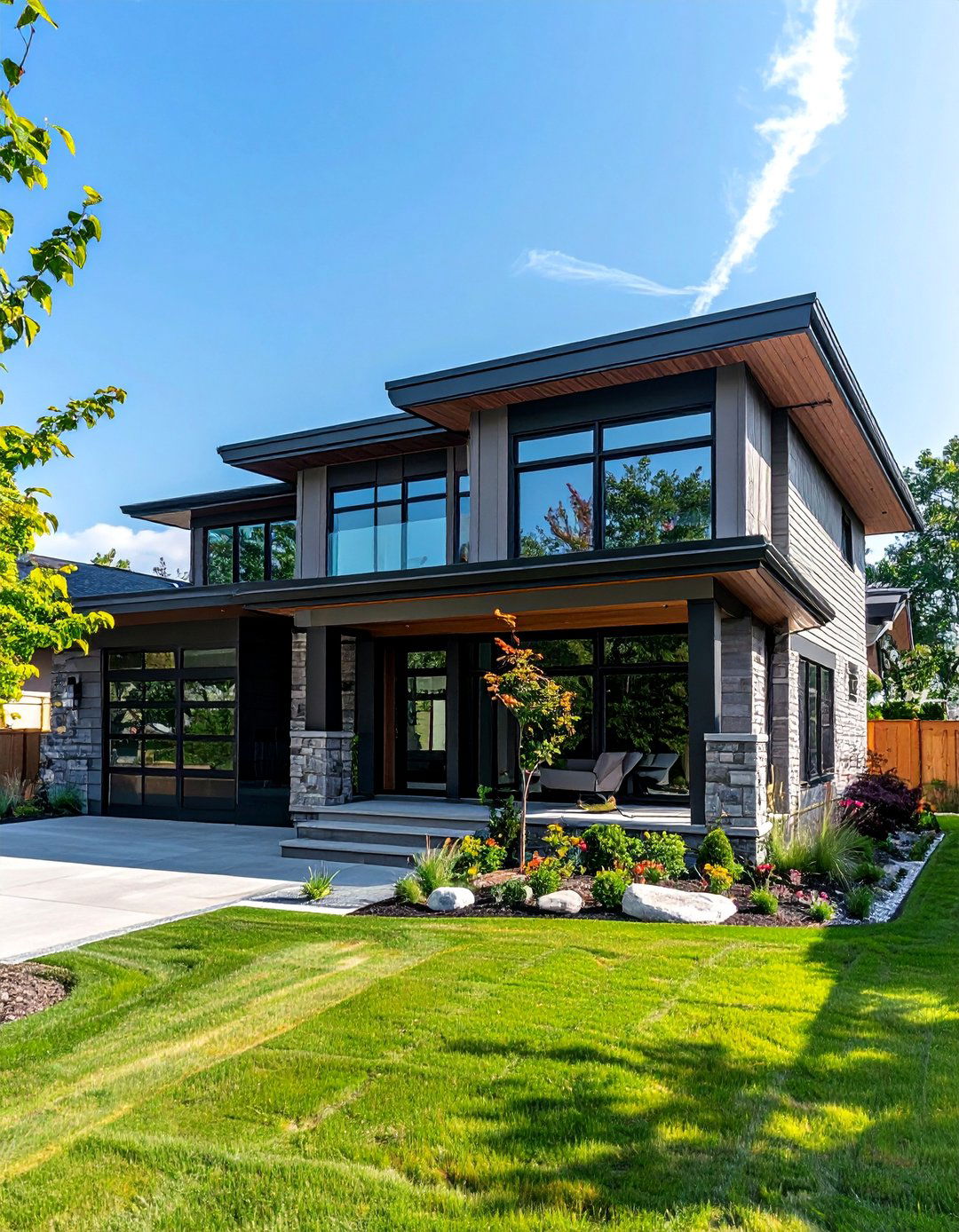 Muted Gray Natural Clay Siding for a Contemporary Home - 20 Home Designs Using Natural Clay Siding Colors