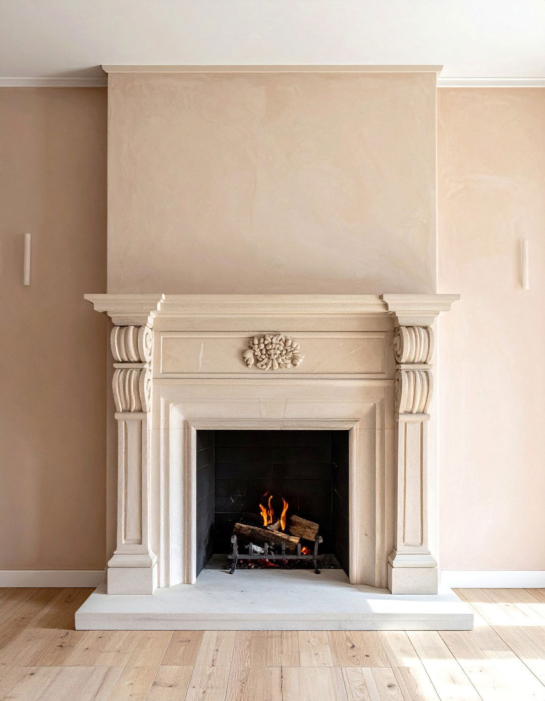 Natural Stone Mantel Fireplace - 25 Spanish Style Fireplace Ideas for a Warm Ambiance