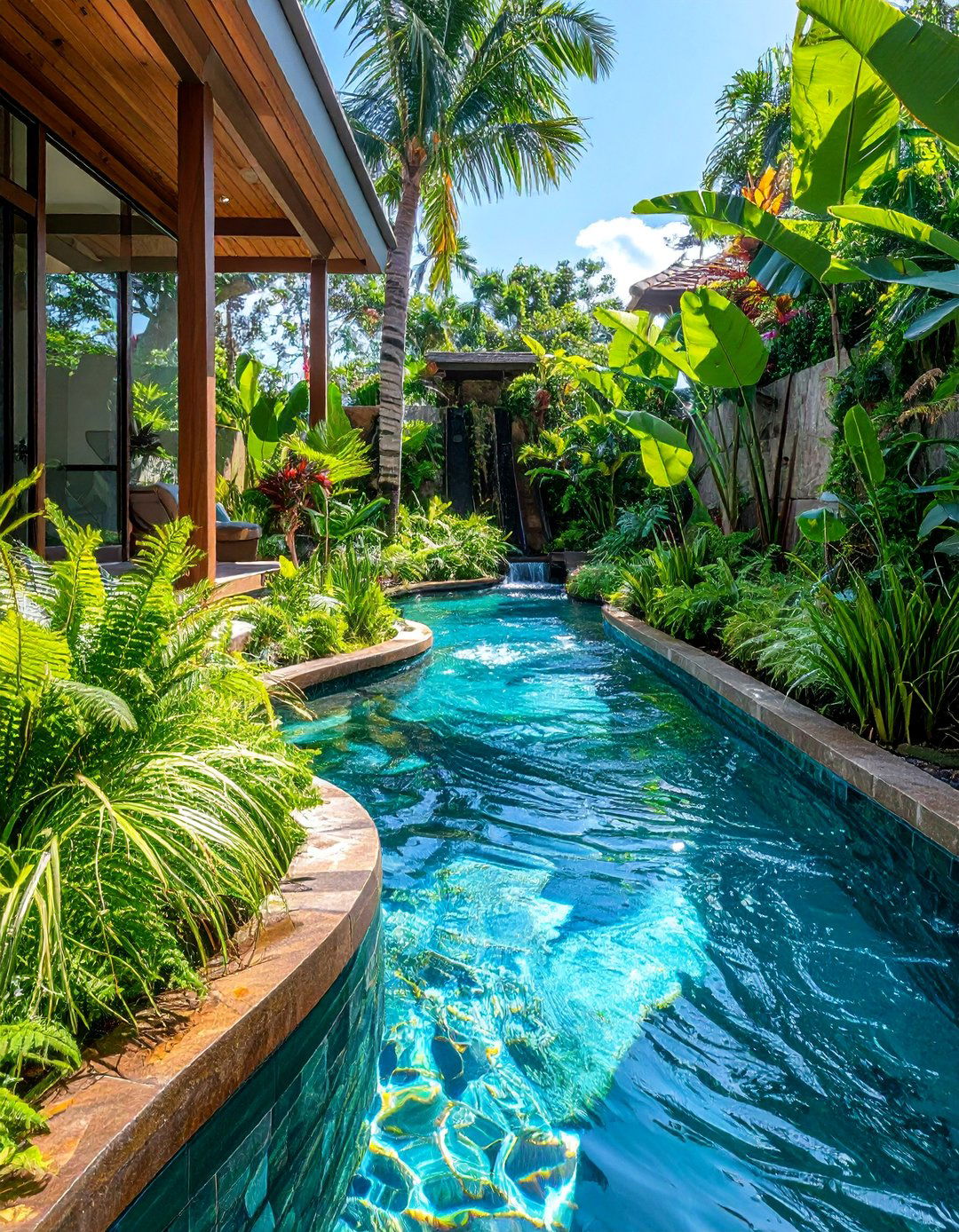 Natural Swimming Pool Lazy River Ecosystem - 20 Lazy River Swimming Pool Ideas for Backyard Bliss