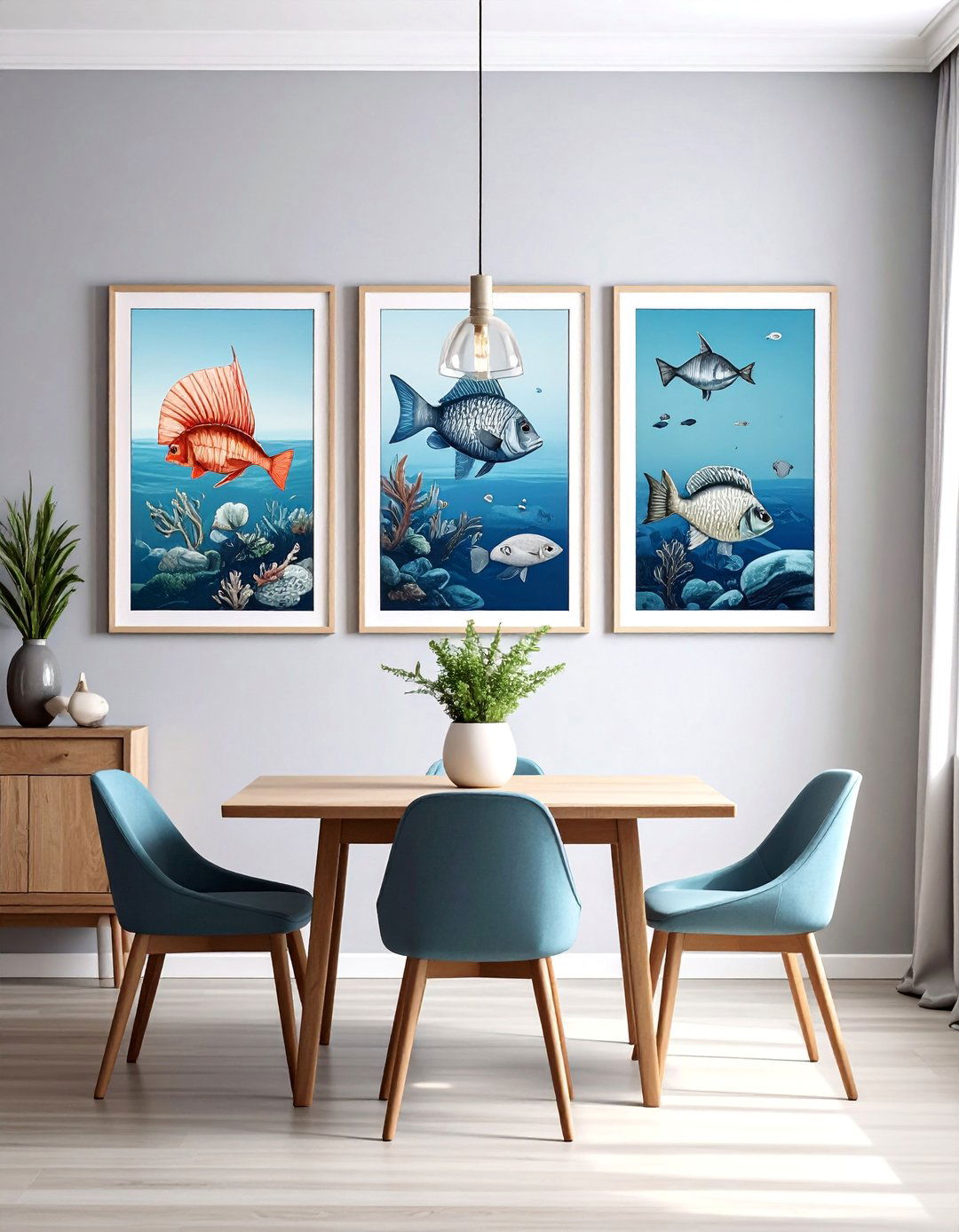 Nautical Decor with Marine Life Artwork - 25 Nautical Decor Ideas to Bring the Beach Home
