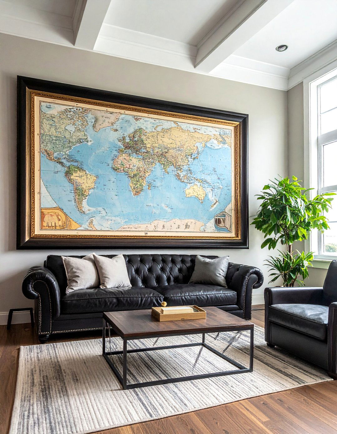 Nautical Decor with Vintage Maritime Maps - 25 Nautical Decor Ideas to Bring the Beach Home
