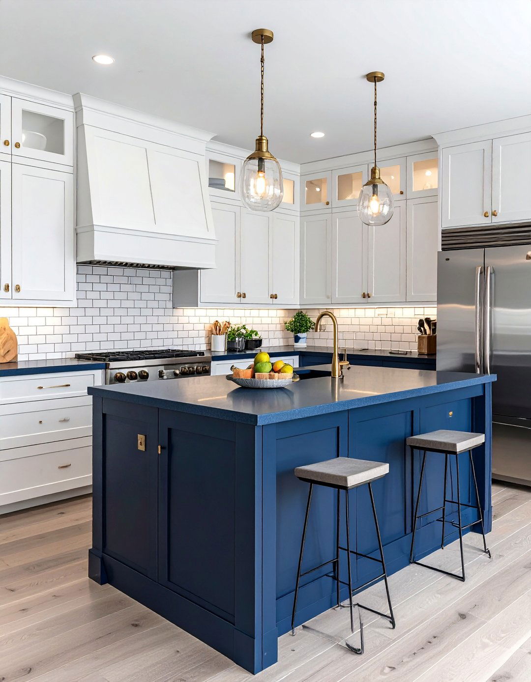 20 Kitchens With Blue Countertops Design Ideas
