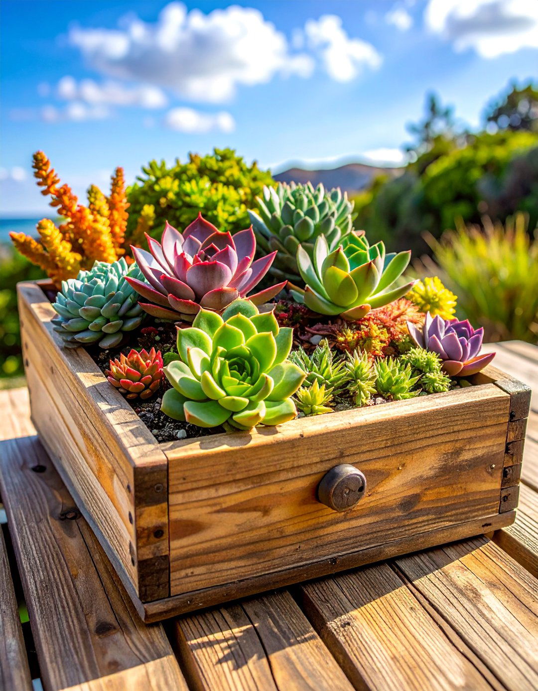 Old Drawer Succulent Container Garden - 40 Container Garden Ideas for Small Spaces